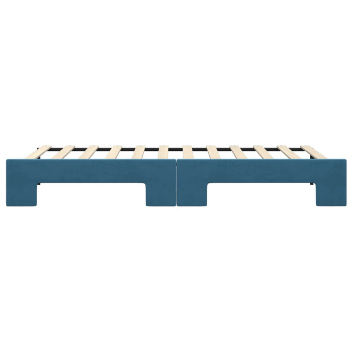 Divano Letto con Letto Estraibile-Sofa Letto-Daybed Blu 90x200 cm in Velluto 933482