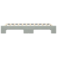 Divano Letto con Letto Estraibile-Sofa Letto-Daybed Grigio Chiaro 90x200 Velluto 325635