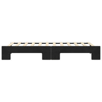 Divano Letto con Letto Estraibile Nero 90x200 cm in Velluto 3197775