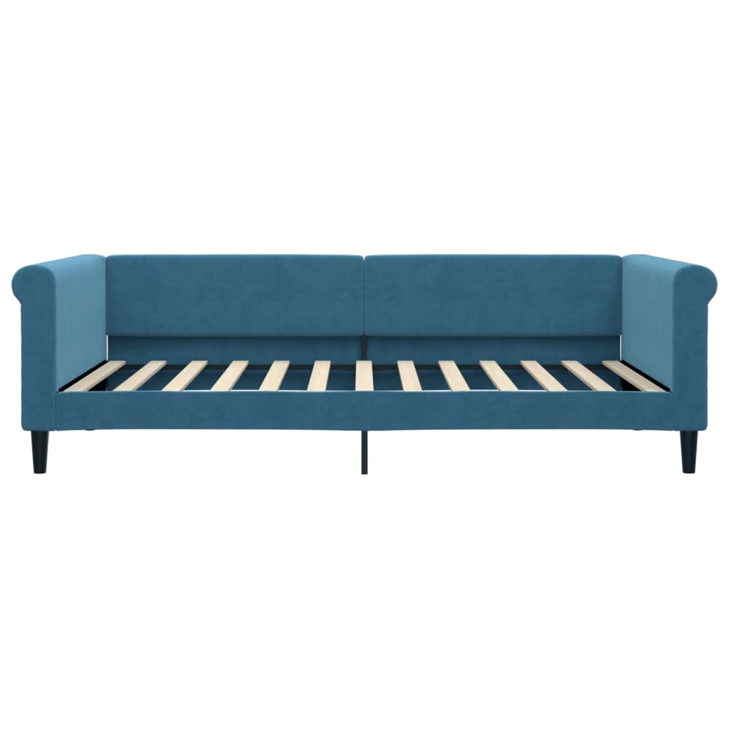 Divano Letto con Letto Estraibile-Sofa Letto-Daybed Blu 100x200 cm in Velluto 486362