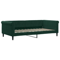 Divano Letto con Letto Estraibile-Sofa Letto-Daybed Verde Scuro 100x200cm Velluto 621444