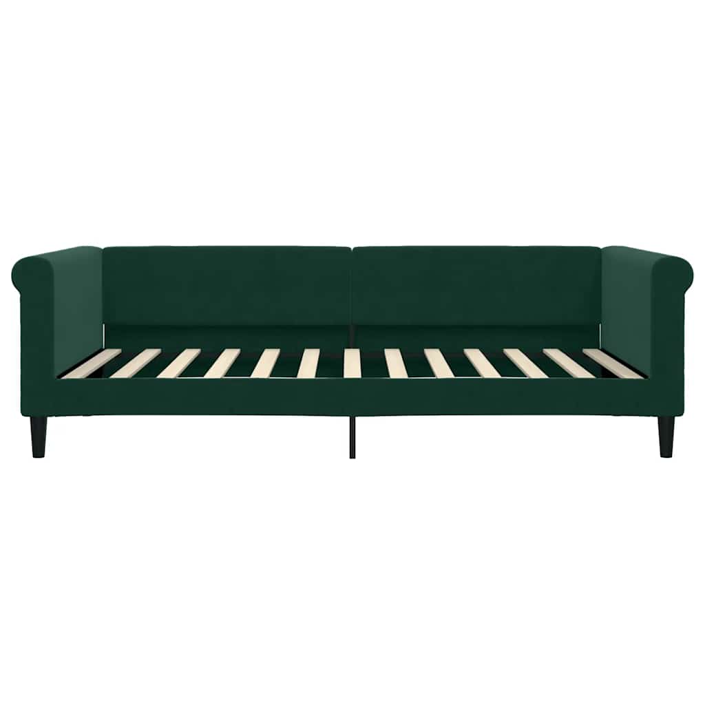 Divano Letto con Letto Estraibile-Sofa Letto-Daybed Verde Scuro 100x200cm Velluto 621444