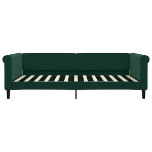 Divano Letto con Letto Estraibile-Sofa Letto-Daybed Verde Scuro 100x200cm Velluto 621444
