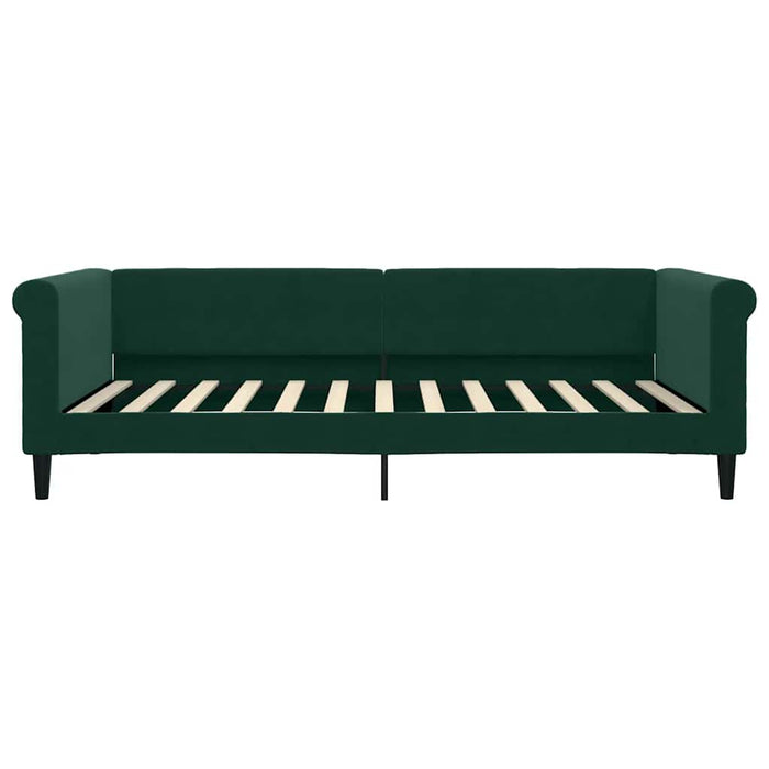 Divano Letto con Letto Estraibile-Sofa Letto-Daybed Verde Scuro 100x200cm Velluto 621444