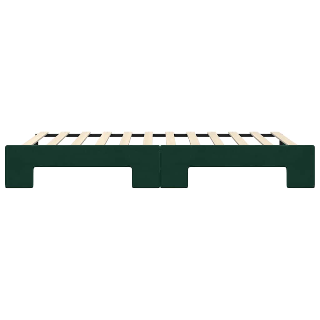 Divano Letto con Letto Estraibile-Sofa Letto-Daybed Verde Scuro 100x200cm Velluto 621444