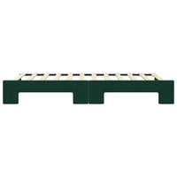 Divano Letto con Letto Estraibile-Sofa Letto-Daybed Verde Scuro 100x200cm Velluto 621444