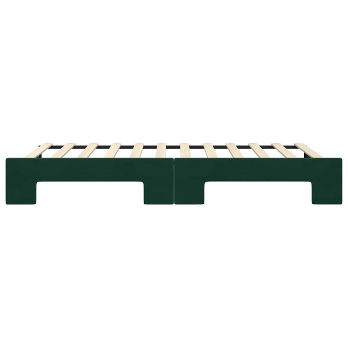 Divano Letto con Letto Estraibile-Sofa Letto-Daybed Verde Scuro 100x200cm Velluto 621444