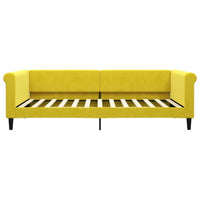 vidaXL Divano Letto con Letto Estraibile Giallo 100x200 cm in Velluto