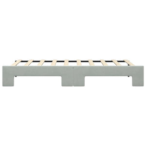 Divano Letto con Letto Estraibile-Sofa Letto-Daybed Grigio Chiaro 90x190 Velluto 756947