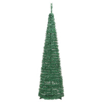 Albero di Natale Artificiale-Decorazioni natalizie Pop-up con 50 LED Verde 120 cm