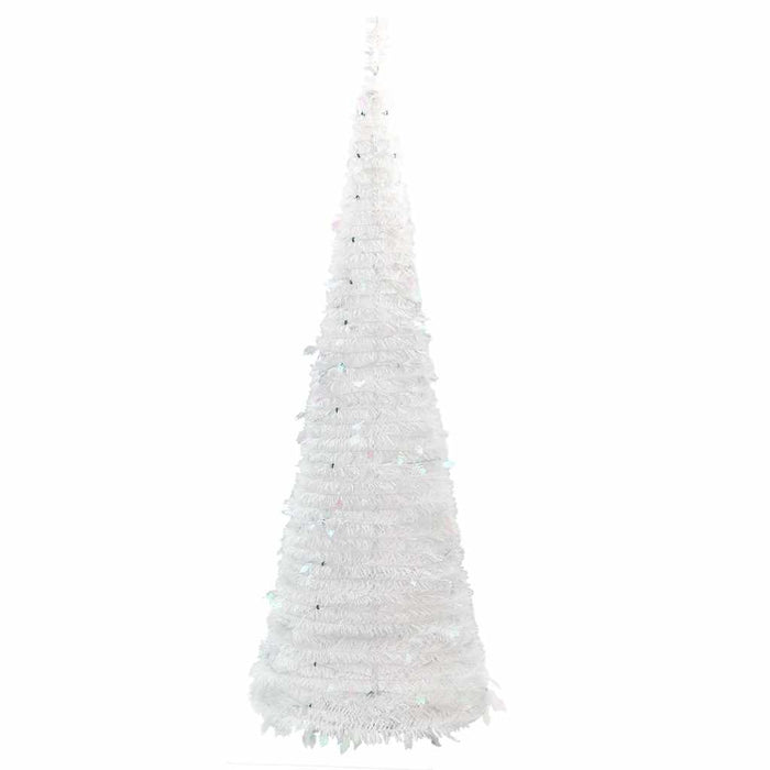 Albero di Natale Artificiale Pop-up con 50 LED Bianco 120 cm 357752