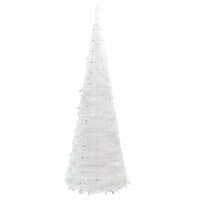 vidaXL Albero di Natale Artificiale Pop-up con 100 LED Bianco 150 cm