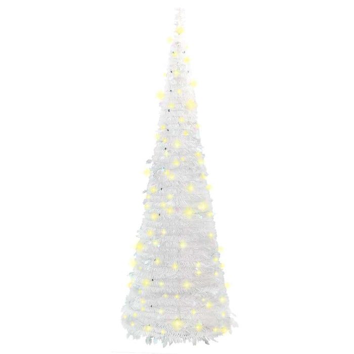 Albero di Natale Artificiale Pop-up con 150 LED Bianco 180 cm 357754