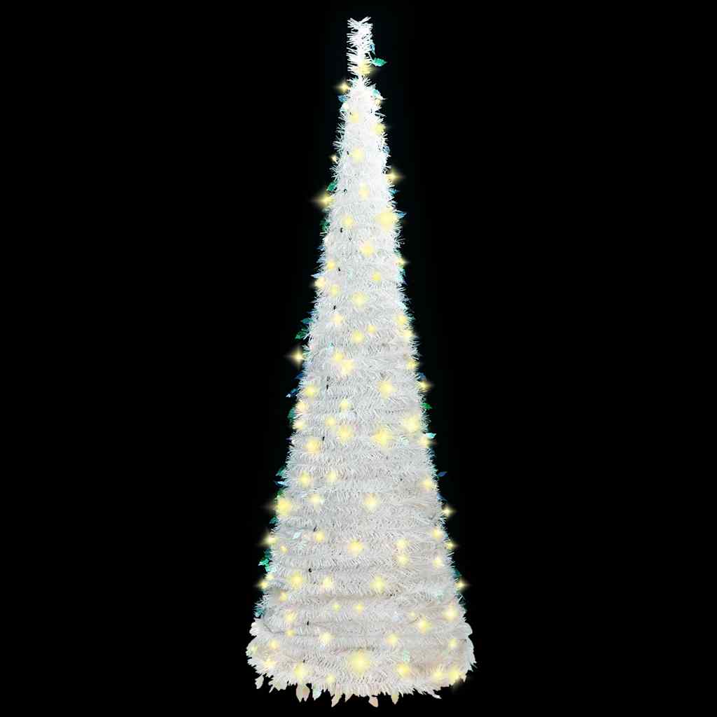Albero di Natale Artificiale Pop-up con 200 LED Bianco 210 cm 357755