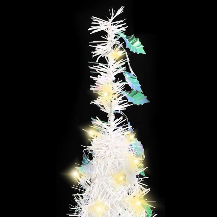 vidaXL Albero di Natale Artificiale Pop-up con 200 LED Bianco 210 cm