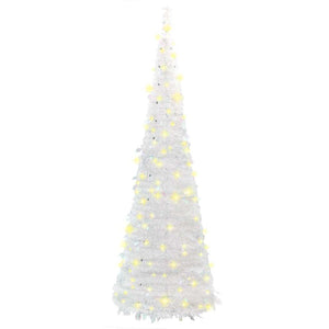 Albero di Natale Artificiale Pop-up con 200 LED Bianco 210 cm 357755