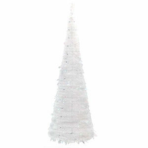 vidaXL Albero di Natale Artificiale Pop-up con 200 LED Bianco 210 cm
