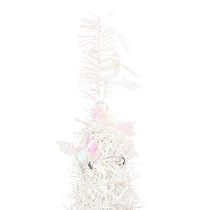 Albero di Natale Artificiale Pop-up-Albero Natalizio con 200 LED Bianco 210 cm