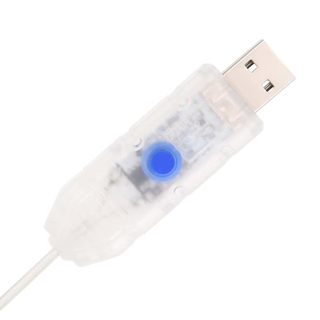 vidaXL Albero di Natale Artificiale Pop-up con 200 LED Bianco 210 cm