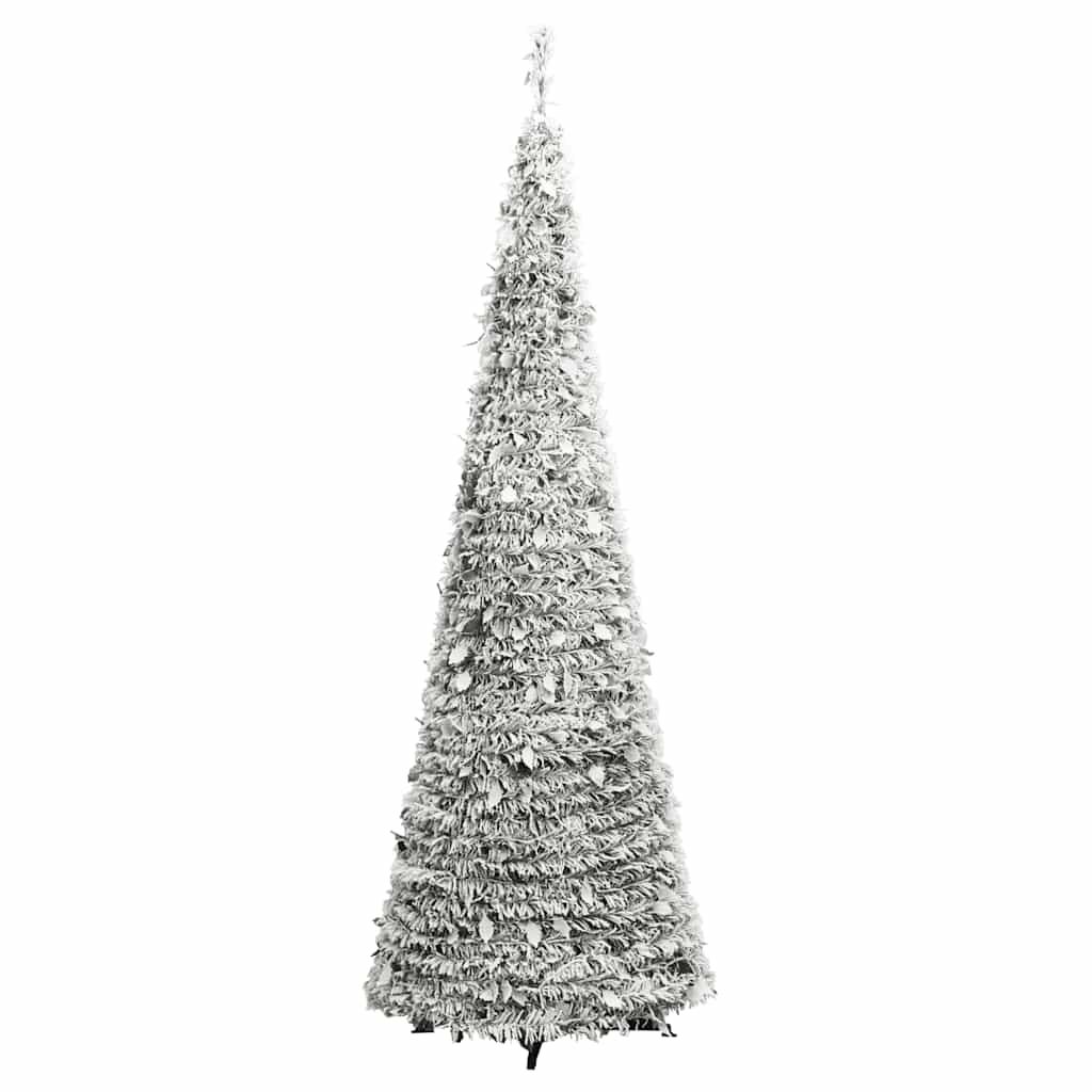 vidaXL Albero di Natale Artificiale Pop-up Neve Fioccata 100 LED 150cm