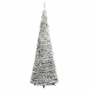 vidaXL Albero di Natale Artificiale Pop-up Neve Fioccata 100 LED 150cm