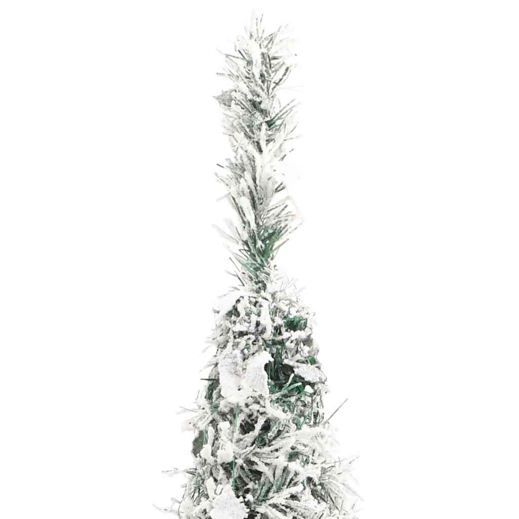 vidaXL Albero di Natale Artificiale Pop-up Neve Fioccata 100 LED 150cm
