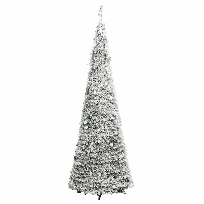 vidaXL Albero di Natale Artificiale Pop-up Neve Fioccata 150 LED 180cm