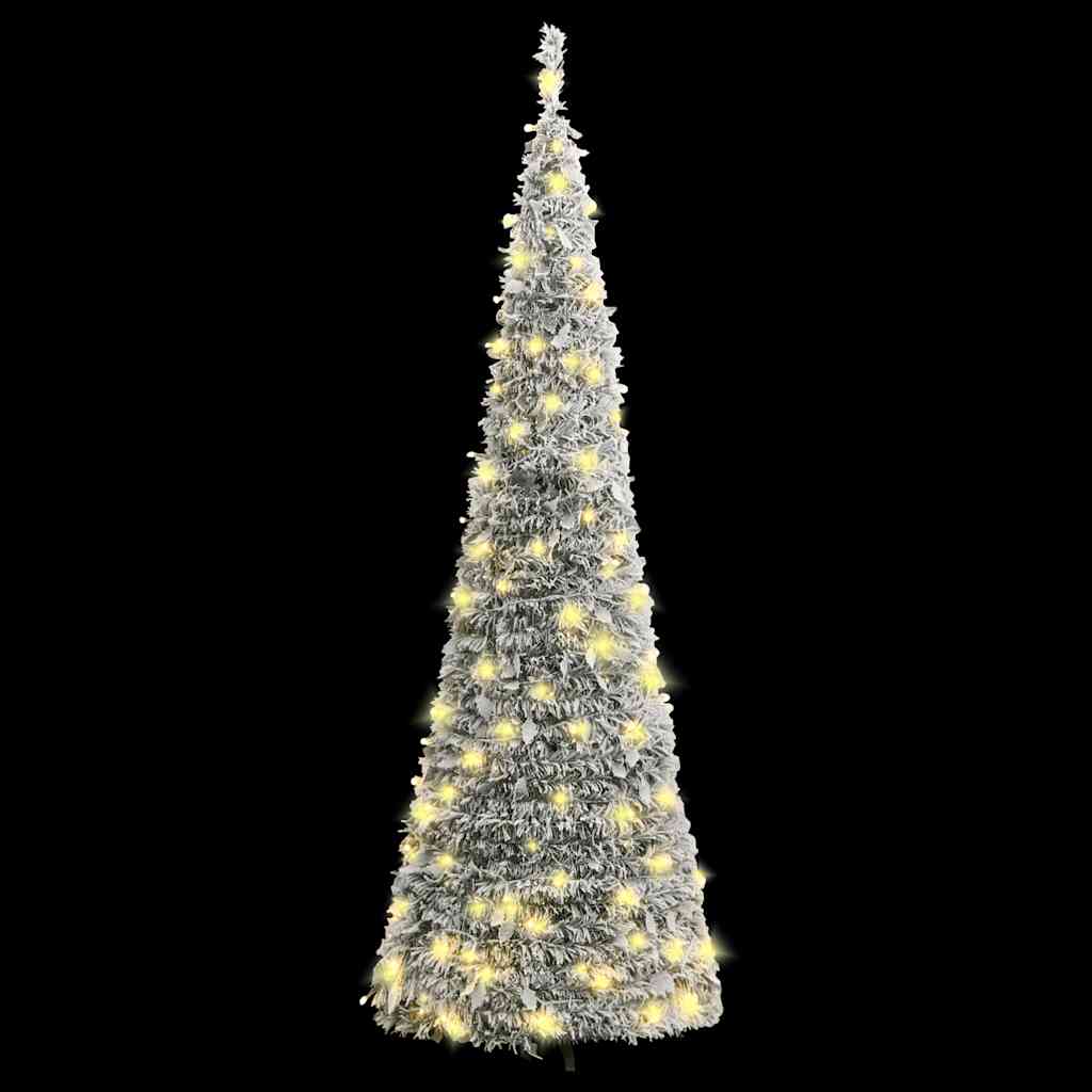 Albero di Natale Artificiale Pop-up Neve Fioccata 200 LED 210cm 357759