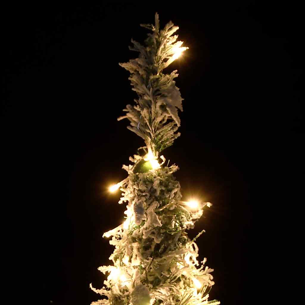 vidaXL Albero di Natale Artificiale Pop-up Neve Fioccata 200 LED 210cm