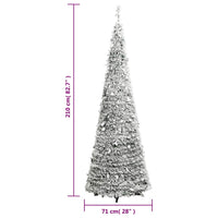 Albero di Natale Artificiale Pop-up Neve Fioccata 200 LED 210cm 357759