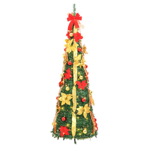 Albero di Natale Artificiale Pop-up con 50 LED Verde 120 cm 357760