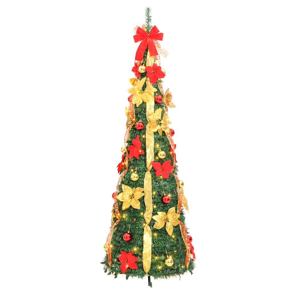 Albero di Natale Artificiale Pop-up con 150 LED Verde 180 cm 357762