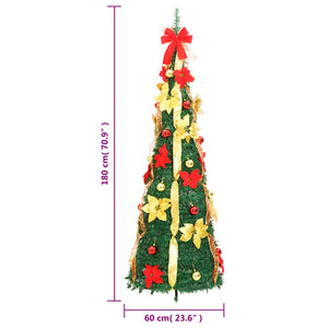 Albero di Natale Artificiale Pop-up con 150 LED Verde 180 cm 357762