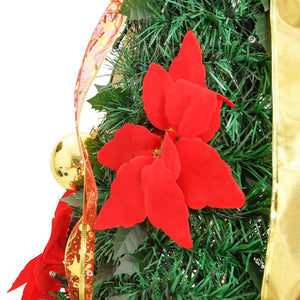 Albero di Natale Artificiale Pop-up-Albero Natalizio con 200 LED Verde 210 cm