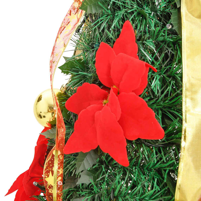 Albero di Natale Artificiale Pop-up-Albero Natalizio con 200 LED Verde 210 cm