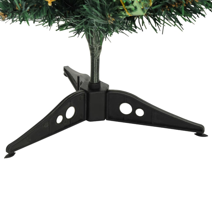Mini Albero di Natale Artificiale con Luci 20 LED Verde 45 cm 357767