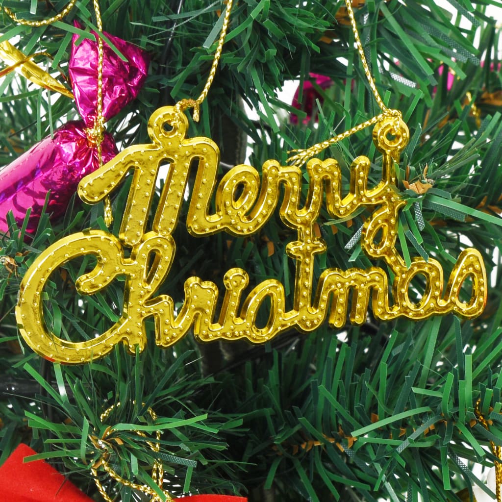 Mini Albero di Natale Artificiale con Luci 20 LED Verde 45 cm 357767