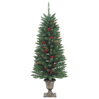Alberi di Natale Artificiali 2 pz con 100 LED Verde 120 cm 357770