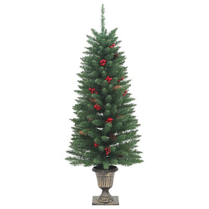 Alberi di Natale Artificiali 2 pz con 100 LED Verde 120 cm 357770