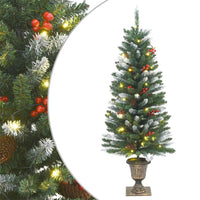 Alberi di Natale Artificiali 2 pz 100 LED Verde e Bianco 120 cm 357771