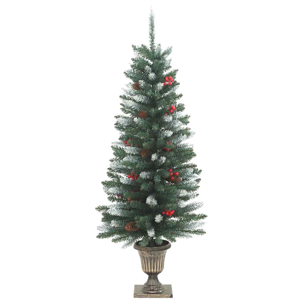 Alberi di Natale Artificiali 2 pz 100 LED Verde e Bianco 120 cm 357771
