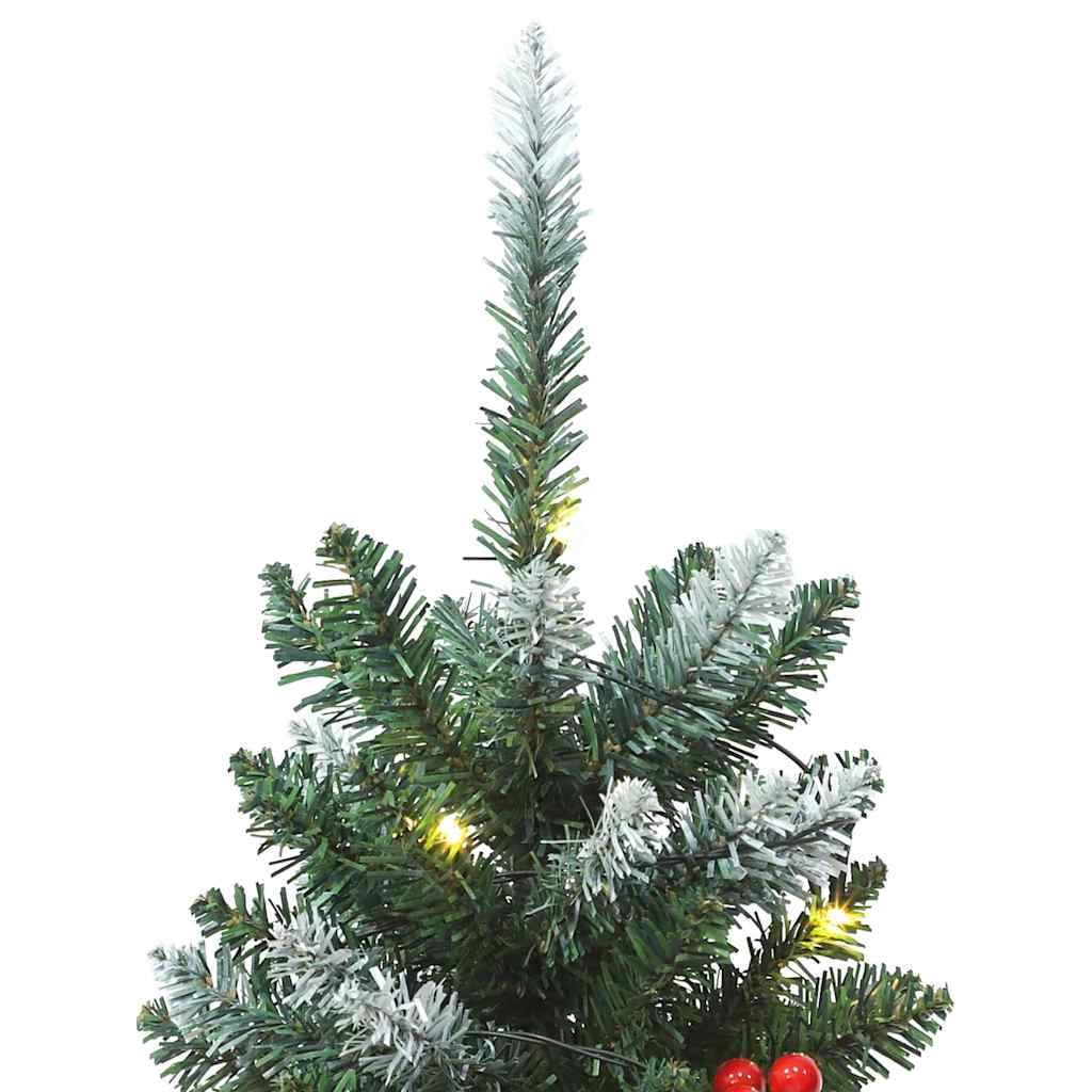 Alberi di Natale Artificiali 2 pz 100 LED Verde e Bianco 120 cm 357771