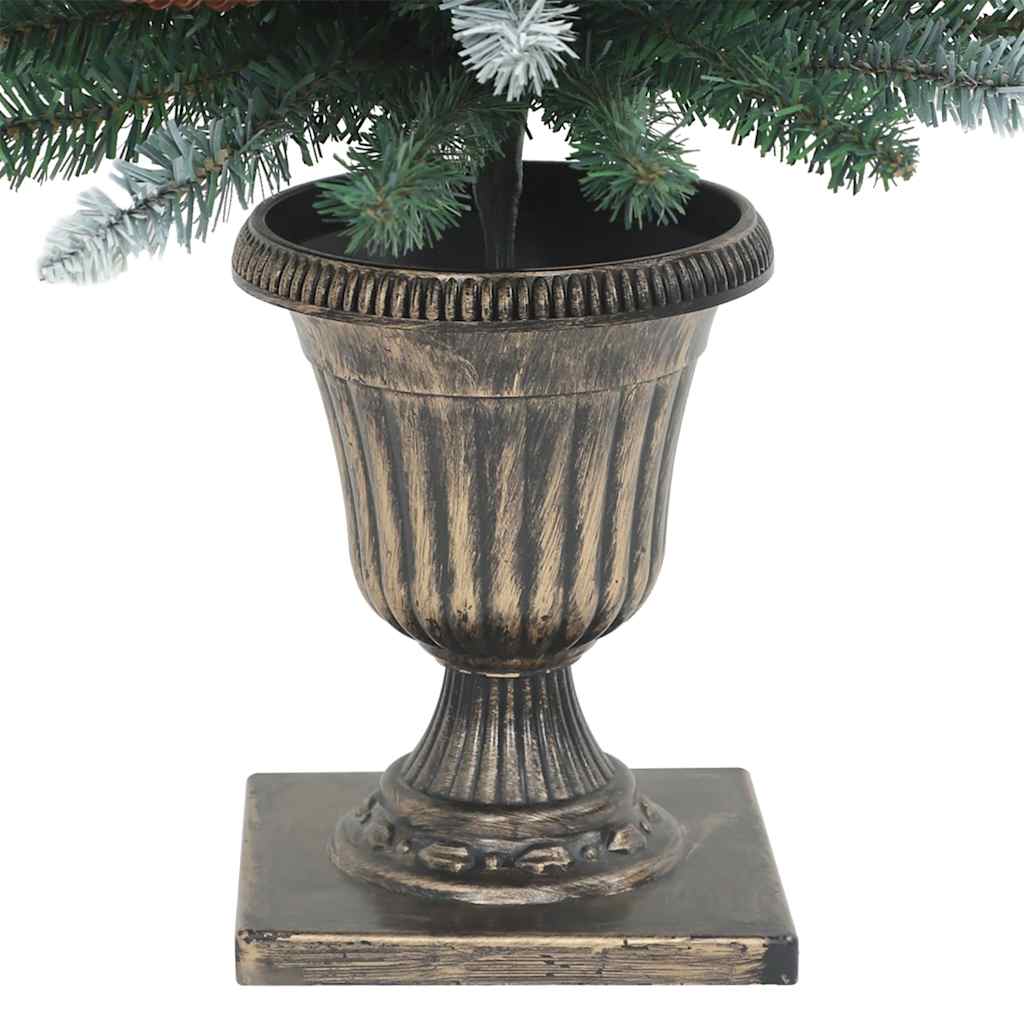 Alberi di Natale Artificiali 2 pz 100 LED Verde e Bianco 120 cm 357771