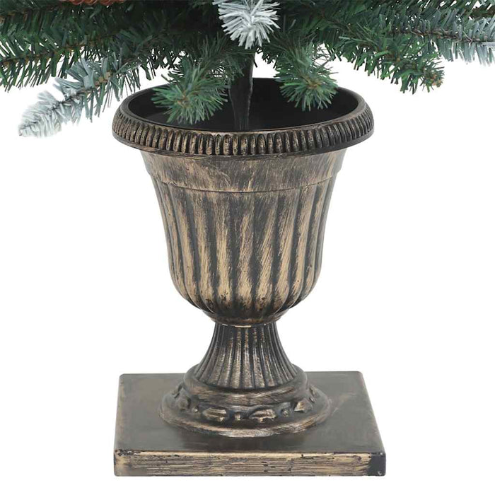 Alberi di Natale Artificiali 2 pz 100 LED Verde e Bianco 120 cm 357771