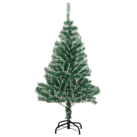 vidaXL Albero di Natale Artificiale con Neve Fioccata Verde 120 cm