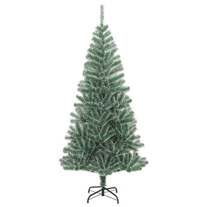 Albero di Natale Artificiale con Neve Fioccata Verde 210 cm 357775