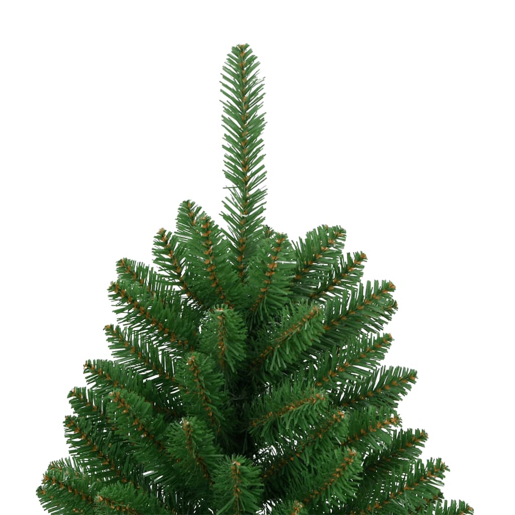 Albero di Natale Artificiale Incernierato con Base Verde 150 cm