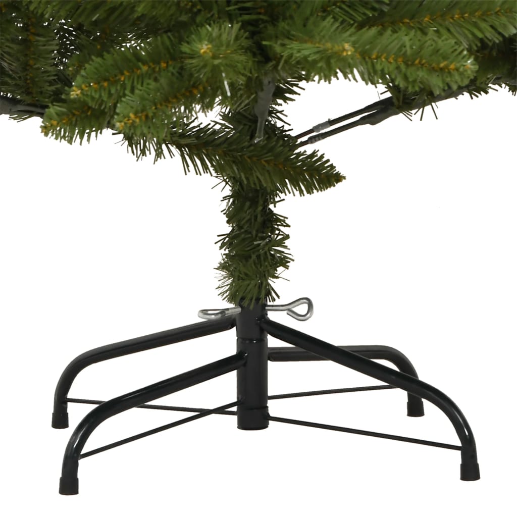 vidaXL Albero di Natale Artificiale Incernierato con Base Verde 210 cm