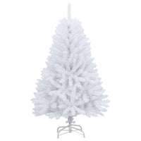 vidaXL Albero di Natale Artificiale Incernierato con Base Bianco 150cm