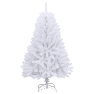 vidaXL Albero di Natale Artificiale Incernierato con Base Bianco 150cm